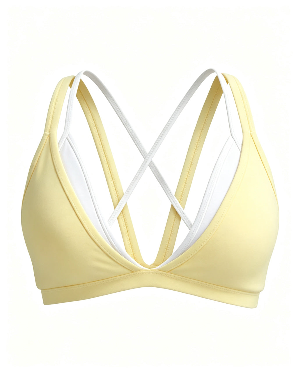 NOX Double Layer V-Neck Bra || Lemon Cloud