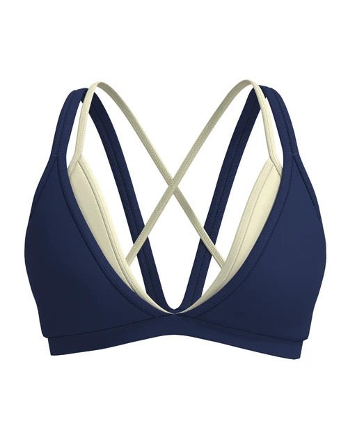 NOX Double Layer V-Neck Bra || Blueberry Lemon